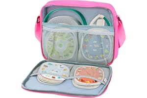 ANNMORE Tasche für TIMIO Starter Kit, mit Netztaschen für 4 Satz 20 Discs, Rosa