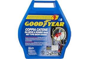 Goodyear 77914: "G9" Cadenas de nieve 9 mm para coches, Talla 130, TÜV Süd y ÖNORM V5117