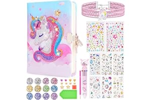 OSIKAY Cadeau Fille 5 6 7 8 9 10 Ans: Diamond Painting Jouet Enfant 5 6 7 8 Ans Activites Manuelles pour Enfants Loisirs Créatifs Fille 6-10 An Journal Intime Fille avec Cadenas Cadeaux Anniversaire Licorne