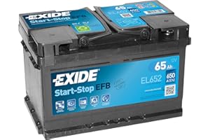 Exide Car Battery Start Stop EFB 65ah EL652