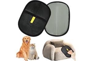 SZZETK 2 Pezzi Static Removal Gloves Pet, Guanti Rimuovi Peli Animali, Pet Gloves Cleaning, Guanto Peli Gatto Cane per Vestiti, Tappeti, Divani, Sedili Auto – Riutilizzabile e Lavabile
