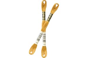 filati italiani matassina Mouline DmC 25, (8m/8,7yd) per Ricamo a puntocroce (783 - Oro)