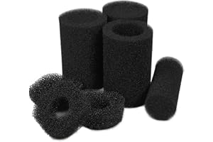 LTWHOME Compatible en Mousse Ronde Filtre Éponge Ensemble Tapis Convient pour All Pond Solutions Bassin CUP-359 Filtre (Paquet de 3 Ensembles)