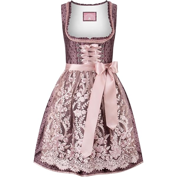 Stockerpoint Damen Dirndl Finja I Größe 30-48 I Trachtenkleid mit liebevollen Details & eleganter Dirndlschürze I Bequem & pflegeleicht I Perfekt für Volksfest & Festlichkeiten