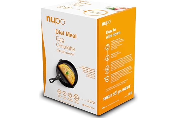 NUPO Diet Meal Omelette aux œufs – Repas de régime premium pour la gestion du poids I Substitut de repas complet pour le contrôle du poids I 10 portions I Végétalien, sans gluten, sans OGM