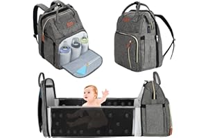 YUNISS Zaino Neonato Fasciatoio, Multifunzionale Borsa Fasciatoio Portatile, Grande Capacità Zaino Mamma per Bebè Viaggio