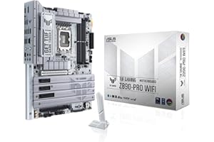 ASUS TUF Gaming Z890-PRO WiFi - Placa Base ATX, 16+1+2+1 (80A) etapas de Potencia, DDR5, PCIe 5.0 Compatible con GPU de última generación, USB4, USB 20 Gbps con Carga rápida PD, Cuatro M.2, Wi-Fi 7