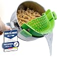 Mini Scolapasta Per Alimenti Sourcing Map - Colino In Plastica Viola Con Doppi Manici, 19x14,8x7,5 Cm, Per Lavare Riso, Frutta E Verdura