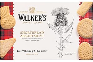 WALKERS Walker's Shortbread Assortment – Traditional All‑Butter Scottish Biscuits, 160 g