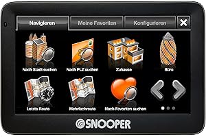 Snooper Ventura S5100 Plus Navigationsgerät für Wohnwagen und Wohnmobil mit Multirouten-, Kreuzungs- und Spurführungstechnologie, inkl. lebenslanger UK/EU-Karten-Updates und 12,7 cm LCD-Display,