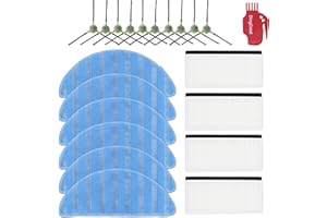 DingGreat Accessori di Ricambio per LEFANT M200 / 201/501 / 520 / T700 Robot Aspirapolvere - 10 Spazzole Laterali, 4 Filtro, 6 Panno di Pulizia, 1 Spazzola per la pulizia