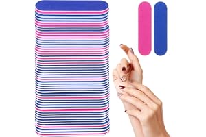 Alfuny 200 st mini nagelfil 180/180 korn dubbelsidig engångs