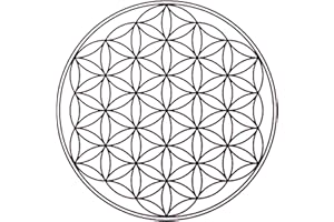 ARTISTIC SPONGE Pochoir réutilisable motif métatron fleur de vie A3 A4 A5 et plus grandes tailles Décoration murale, Pochoir en PVC réutilisable, blanc, A5 size - 148 x 210 mm, 5.8 x 8.3 in.