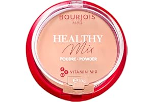 BOURJOIS - Poudre Compacte Healthy Mix 03 Beige Rosé - Effet Matifiant - Formule Clean & Vegan - Pour Un Teint Eclatant - Vitamines C, E & B5-24h D'Hydratation - Miroir & Eponge Intégrés