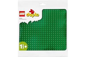 LEGO 10980 DUPLO Bauplatte in Grün, Grundplatte für DUPLO Sets, Konstruktionsspielzeug für Kleinkinder