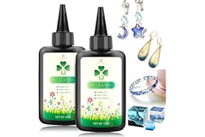 UV Harz Klar 200g - Kristallklarer UV Epoxidharz für die DIY Schmuckherstellung, Kunsthandwerk - Geruchsarmer Ultravioletter Harz Schnell Aushärtendes Epoxidharz für Harzformen, Gießen