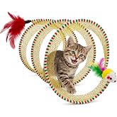 MADPET Kedi T&uuml;neli Oyuncak Spiral &ndash; İnteraktif Kedi Oyuncağı &ndash; Fareli ve T&uuml;yl&uuml; Tasarım &ndash; Katlanabilir Kedi T&uuml;neli &ndash; Kediler İ