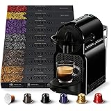 Nespresso MACCHINA INISSIA E 100 CAPSULE – Inissia EN80B Macchina Caffè di De’Longhi con 100 Capsule Caffè Selezione Ispirazi