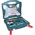 Bosch Home and Garden Set da 50 Pezzi di punte e bit avvitamento in titanio X-Line (per legno, pietra metallo, accessori trap
