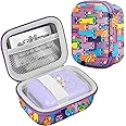 Leayjeen Hard Carrying Case Compatible with Bitzee Interactive Toy Digital Pet and Bitzee Virtual Electronic Pets Accessories, Pattern Elements Adapted to Bitzee (Case Only)-Purple