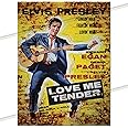 EP (Love Me Tender) Music Metal Signs for Mancave, Shed, Garage, Kitchen, Man Cave. Gift for Birthday, Christmas, Xmas. Retro Vintage Reproduction Memorabilia Tin Signs. 20cm x 15cm #MS715-M