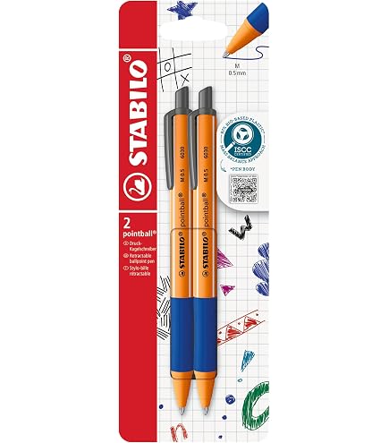 STABILO - Ricariche per penna gel, 2 pezzi, nero