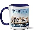 SmartyPants Mamma Mia Mug - Here We Go Again Ceramic Cup Gift Present (Blue)