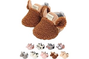 EDOTON Zapatos de Bebe 0-18 Meses,Unisexo Recién Nacido Linda Antideslizante Único Invierno Botas Primero Caminantes Zapatos