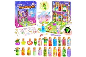 BESDIYART Potion Making Kit for Children, Fairy Arts and Crafts for Girls, Mix 22 Wizard Potions, Fairy Gifts for Girls 5-7, Magical Potions Kit for Girls 6-12, Girls Birthday Gifts Fairy Toys for Girls