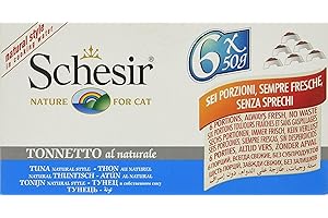 Schesir Nourriture pour Chat Natural Thon Multipack - 6 x 50 g - 1 Paquet (1 x 300 g)