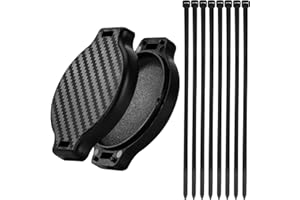 Heveer AirTag Fahrradhalterung für den Sattel Versteckte Fahrradhalterung Schwarz für AirTag mit 8 Kabelbindern für Fahrräder E Bike