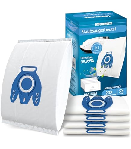 10 Sacchetti Per Aspirapolvere Miele Premium In Microfibra + Filtro – Compatibili Con Serie FJM, GN, Swirl M, Hoover E Altri