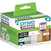 DYMO 1933081 LW Durable-Etiketten LabelWriter-baskı, beyaz polyester 25 x 89 mm