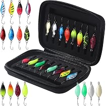 16 Forellen-Spoons Im Set – 2,5g / 3,5g / 5g, Mit Aufbewahrungsbox, Scharfe Drillinge, Für Süß- & Salzwasser