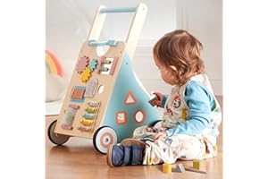 Haus Projekt Carrello Primi Passi Safari, Girello di Legno per Bambini, Carrellino Primi Passi Legno, Giocattoli per Bambini 1 anno, Regali di Primo Compleanno per Bambini, Regalo di Pasqua