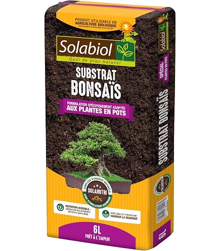 Terreau Spécial Bonsaï Flower - 5 Litres - Marron - À Base D'argile Volcanique - Bon Drainage Et Rétention D'eau