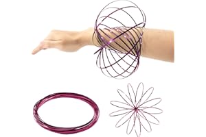 Zayin Flow Ring Spinner Ring Arm Toy,3D Geometric Magic Flow Spiral Toy Magic Ring Game 3D Arm Spinner Interactive Stress Relief Toy Festival Toy