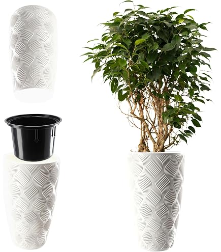 Prosperplast vaso da fiori FURU CASE antracite 39,5 cm