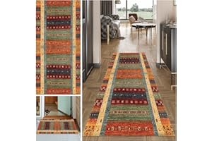 MXOUAJ Rug Runner, Hallway Long, Washable Hallway Runner Rug, Carpet Runner, Hallway Non-Slip Kitchen Rug, Hallway Runner, Long Corridor Rug Runner for Kitchen, Entrance, Living Room, Bedroom, 80 x 140 cm
