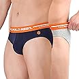 U.S. POLO ASSN. Men Logo Waistband Cotton Stretch IYAH Briefs - Pack of 2