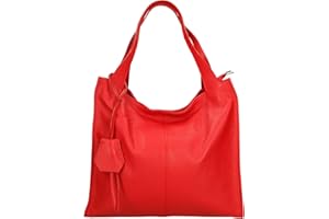 Chicca Borse Borsa a Spalla Donna in Pelle Made in italy 34x31x10 Cm