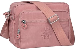NEWIROVE Borsa Tracolla Donna Media Crossbody Bag Nylon Impermeabile Borsetta Tracolla Donna Sportiva Borsa a Spalla con Multitasche per Lavorare Shopping Viaggio