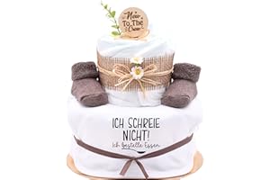 ‎TREND MAMA KEIN STREICHELZOO Trend Mama | Windeltorte | Nature Design | Lätzchen, Kuschelsocken |Geschenk Geburt (Design| Ich schreie nicht,ich bestelle Essen)