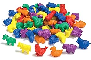 a2bsales Sorting Counters Starter Packs - Early Learning & Motor Skills Maths Toy - SEN Montessori (Farm - 24 Pk)