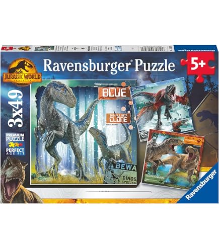 Trefl Junior Puzzle 160 Teile – Jurassic World: Dominion Mit Verrückten Dino-Formen – Für Kinder Ab 6