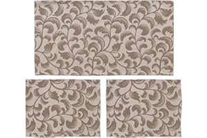 PARAMAISON Centrini Moderni Alina, Tris di Centri Camera da Letto in Raso | 2 Comodini 30x40cm + 1 Cassetiera 40x70cm | Tortora