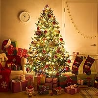 ARCHIES Christmas Tree Pack of 76 Items Decorations for Home Gift Combo - 4 Feet Xmas Tree + 5 mtr. 16 LED Multicolor…
