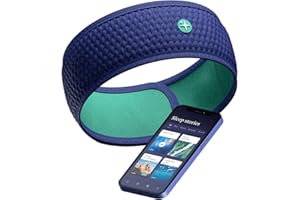 HoomBand Casque Audio Bluetooth Sommeil | Bandeau pour s'endormir, sans Fil, Voyage | Appli Gratuite, Histoires Hypnotiques, Méditations Guidées conçues par des spécialistes du Sommeil | Améliorée
