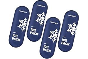 KEKHEALTH Ice Gel Pack for Insulin Travel Case Instant-(Standard 75g:6.5 * 17cm) Reusable Hot and Cold Packs Suitable for Diabetic Medical Cooler Bag TSA Approved(4 Packs