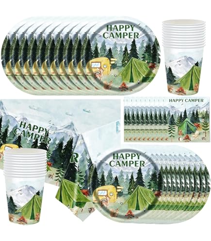 Servetten auto en caravan Happy Camper - I Love Kamperen Shop